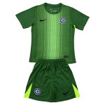 Günstige Fußballtrikots Chelsea Torwart Kinder 2025-26 Grüne Kurzarm